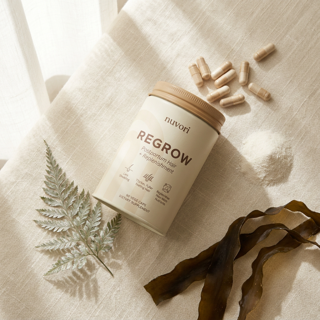 REGROW with marine collagen, NZ kelp and hair-support botanicals